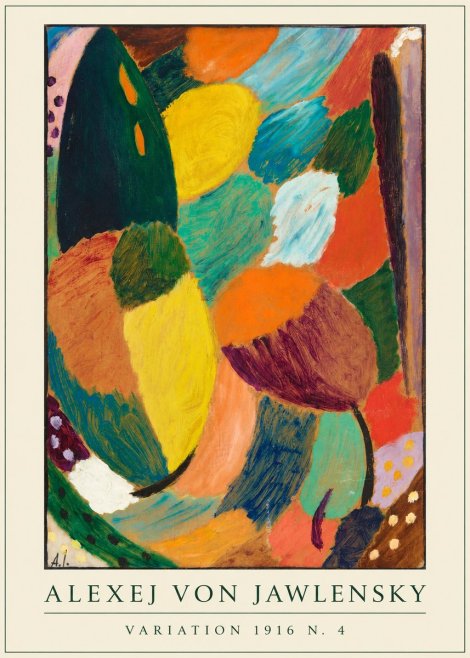 Alexej von Jawlensky Variation 1916 N.4 No4 - Juliste