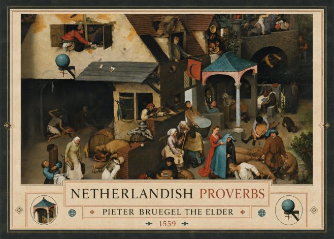 Pieter Bruegel Netherlandish Proverbs VII No3 - Juliste