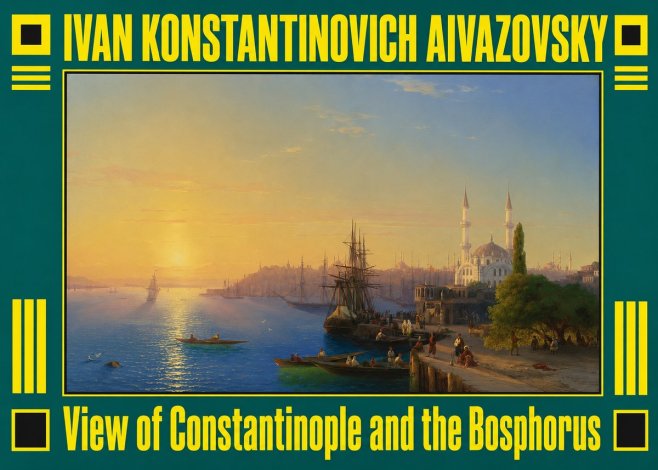 Ivan Konstantinovich Aivazovsky View of Constantinople and the Bosphorus No3 - Juliste