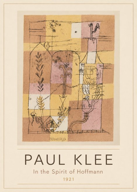 Paul Klee In the Spirit of Hoffmann No3 - Juliste