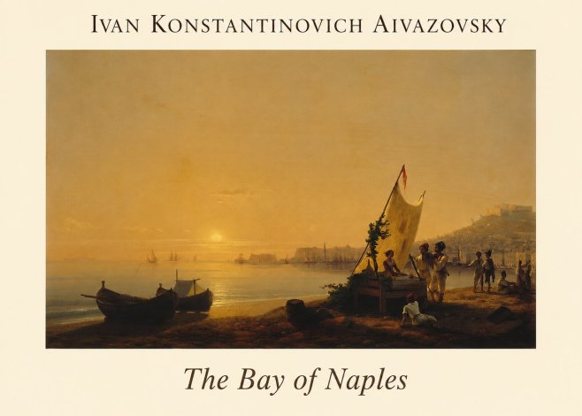 Ivan Konstantinovich Aivazovsky The Bay of Naples No1 - Juliste