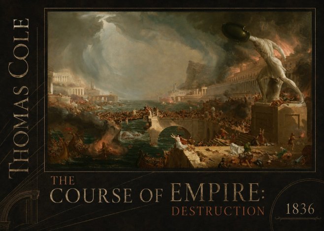 Thomas Cole The Course of Empire: Destruction No4 - Juliste