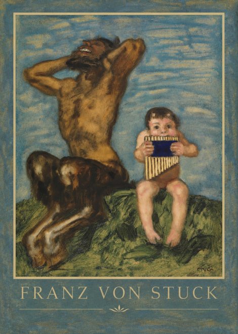Franz von Stuck Laughing Faun and Playing Putto No6 - Juliste