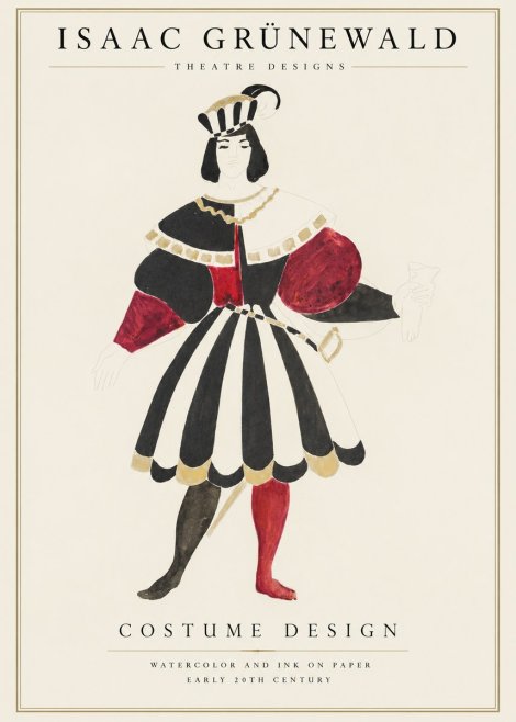 Isaac Grünewald Costume Design XI No1 - Juliste