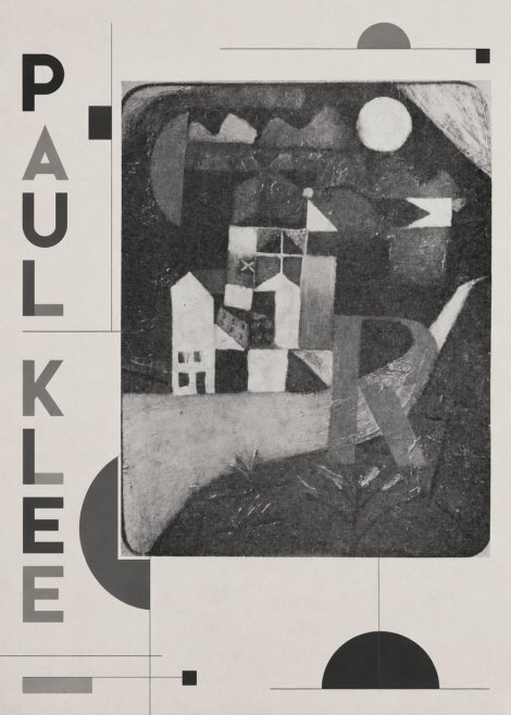 Paul Klee Village in the Mountains No2 - Juliste