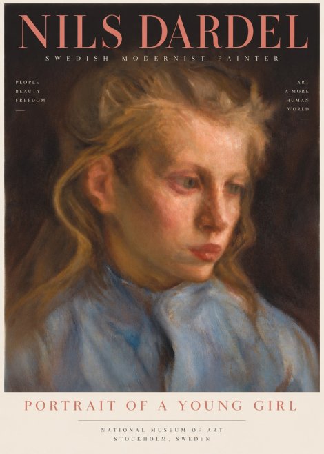 Nils Dardel Portrait of a Young Girl No4 - Juliste