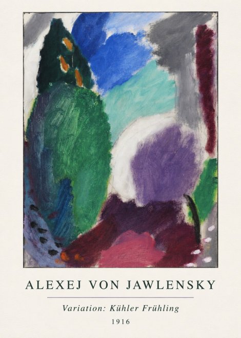 Alexej von Jawlensky Variation: Kühler Frühling No3 - Juliste