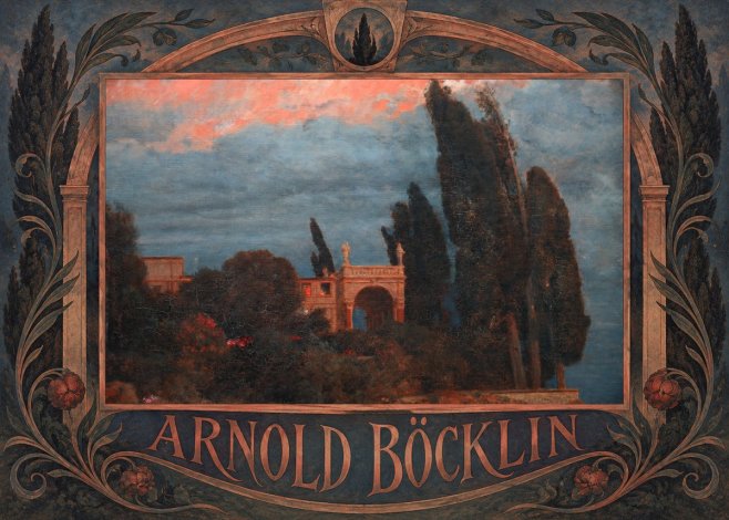 Arnold Böcklin Roman Villa No6 - Juliste