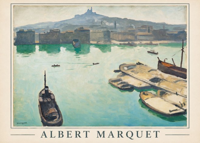 Albert Marquet Port of Marseille No1 - Juliste