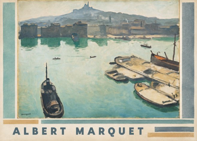 Albert Marquet Port of Marseille No3 - Juliste