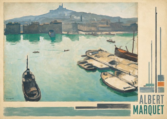 Albert Marquet Port of Marseille No4 - Juliste