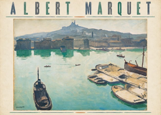 Albert Marquet Port of Marseille No5 - Juliste