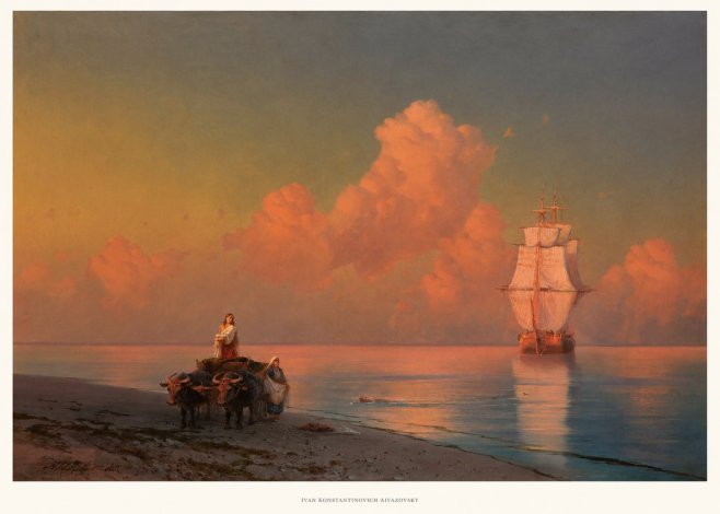 Ivan Konstantinovich Aivazovsky Sunset at Sea No5 - Juliste