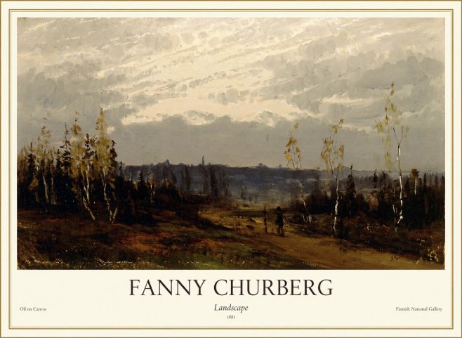 Fanny Churberg Landscape No1 - Juliste