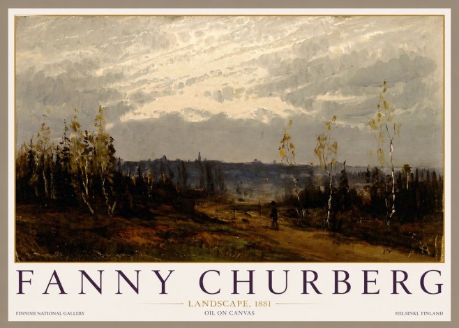 Fanny Churberg Landscape No3 - Juliste