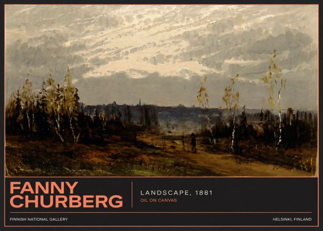 Fanny Churberg Landscape No4 - Juliste