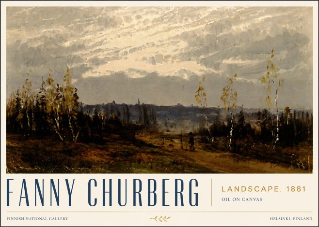 Fanny Churberg Landscape No5 - Juliste