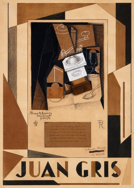 Juan Gris Still Life with Coffee Grinder II No1 - Juliste