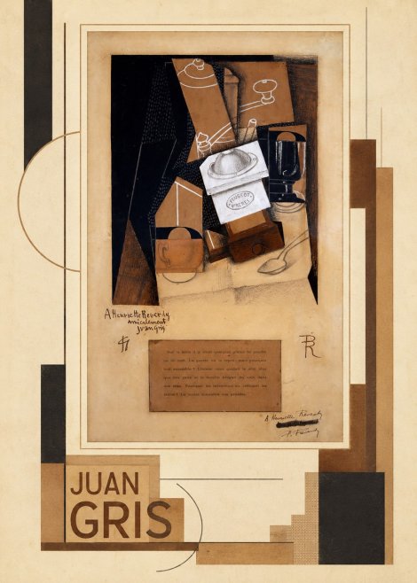 Juan Gris Still Life with Coffee Grinder II No6 - Juliste