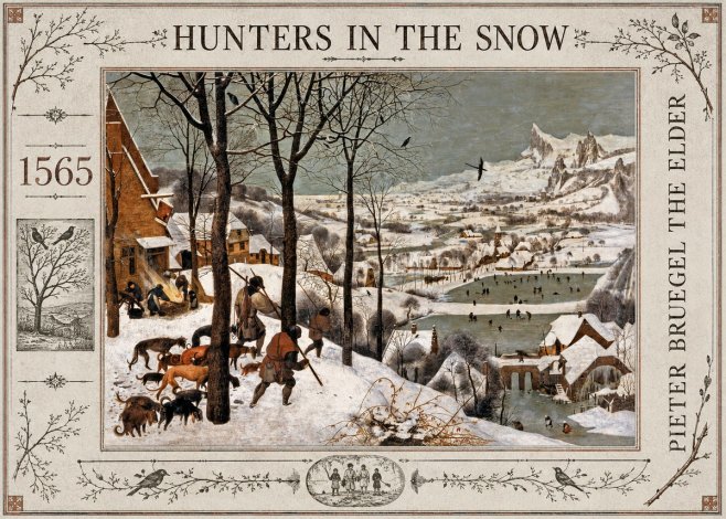 Pieter Bruegel Hunters in the Snow No2 - Juliste