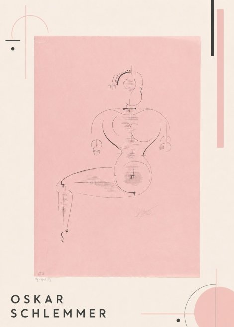 Oskar Schlemmer Figur L 1 No1 - Juliste