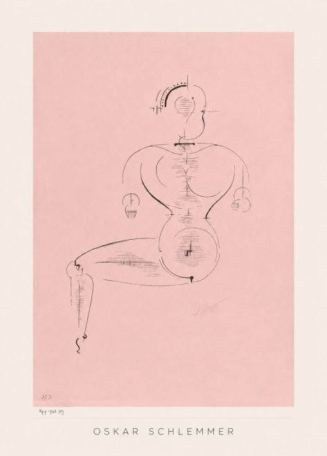 Oskar Schlemmer Figur L 1 No3 - Juliste