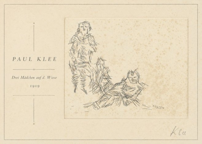 Paul Klee Drei Mädchen Auf D. Wiese No1 - Juliste