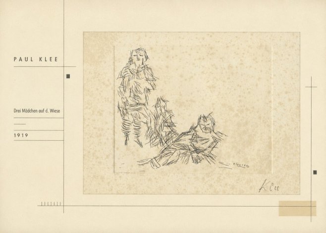 Paul Klee Drei Mädchen Auf D. Wiese No2 - Juliste