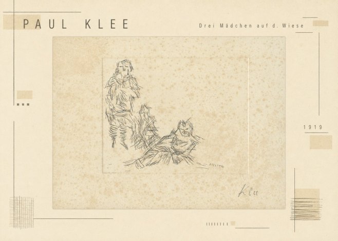 Paul Klee Drei Mädchen Auf D. Wiese No3 - Juliste