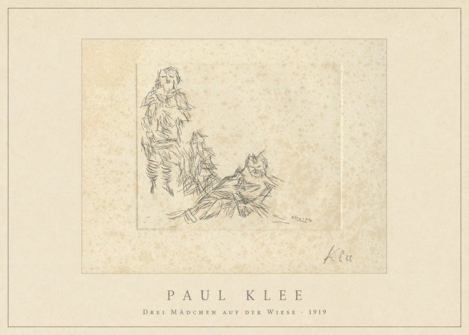 Paul Klee Drei Mädchen Auf D. Wiese No4 - Juliste