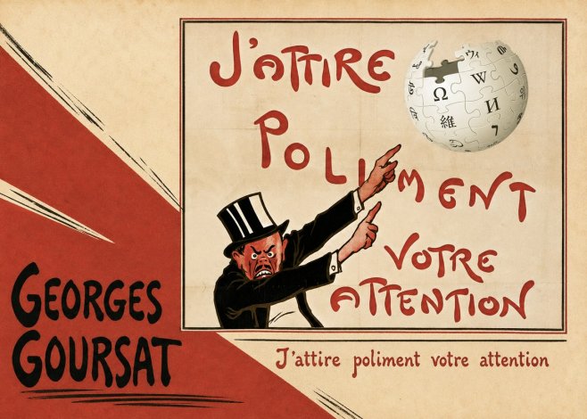 Georges Goursat J'attire Poliment Votre Attention No3 - Juliste