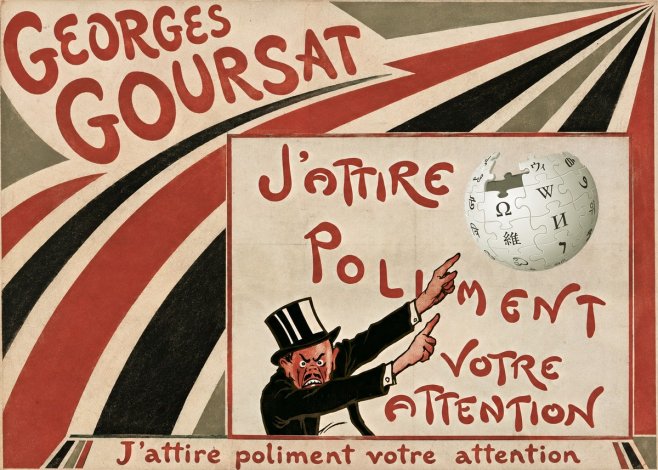 Georges Goursat J'attire Poliment Votre Attention No5 - Juliste