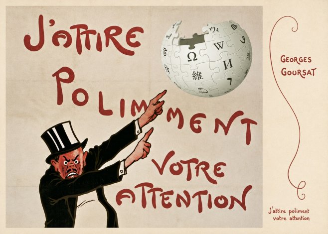 Georges Goursat J'attire Poliment Votre Attention No6 - Juliste
