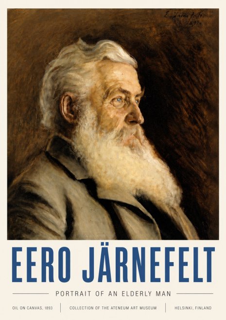 Eero Järnefelt Portrait of an Elderly Man No6 - Juliste