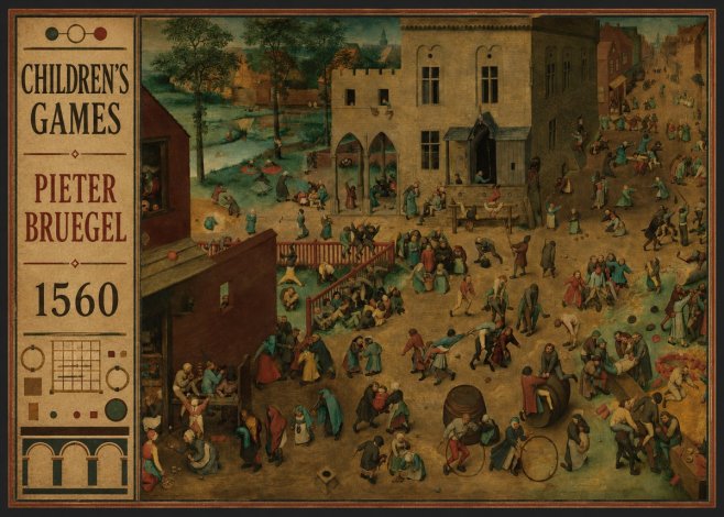 Pieter Bruegel Children's Games IV No3 - Juliste