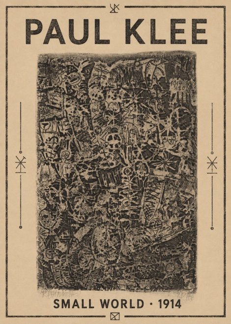 Paul Klee Small World No1 - Juliste