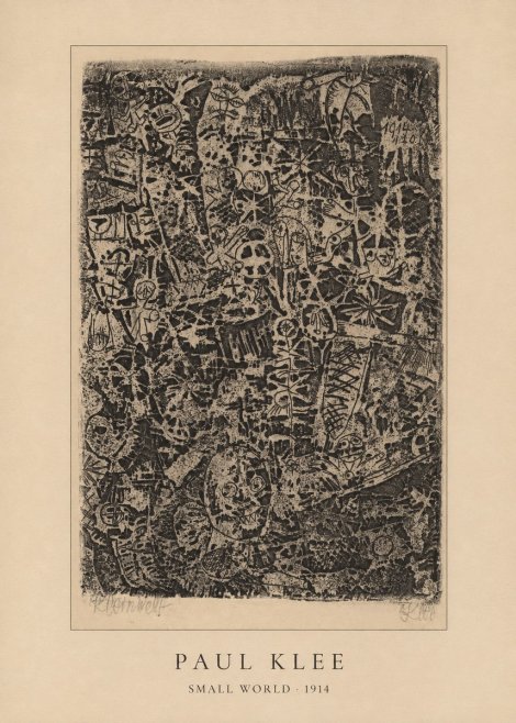 Paul Klee Small World No4 - Juliste