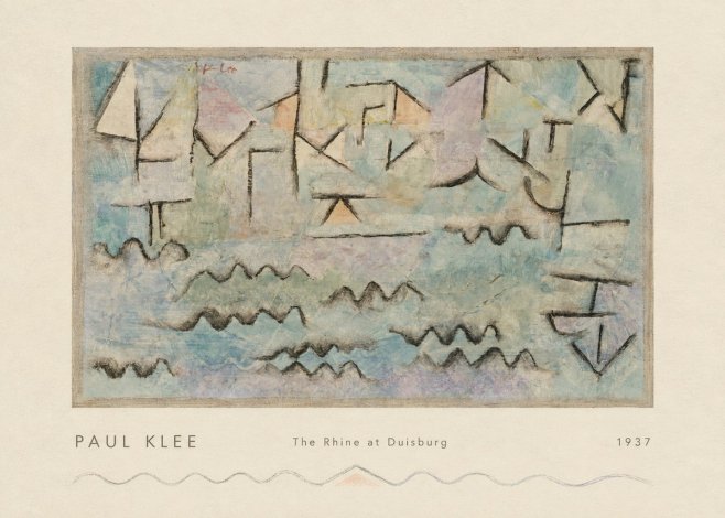Paul Klee The Rhine at Duisburg No4 - Juliste