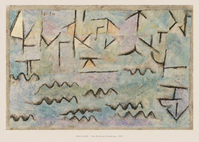 Paul Klee The Rhine at Duisburg No6 - Juliste