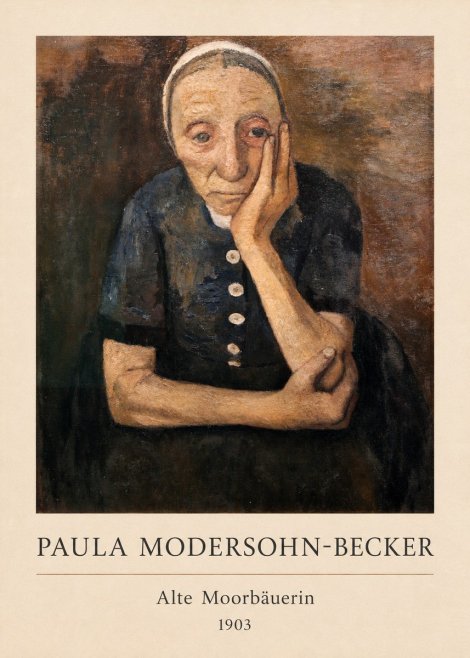Paula Modersohn-Becker Alte Moorbäuerin No3 - Juliste
