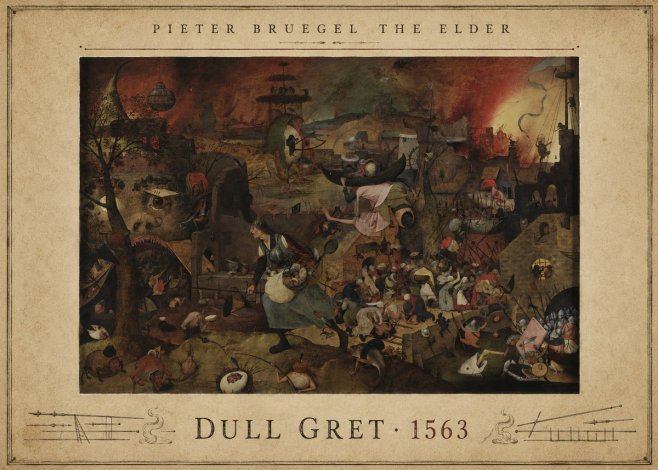 Pieter Bruegel Dull Gret III No4 - Juliste