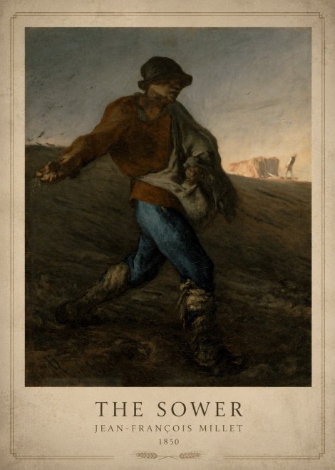 Jean-François Millet The Sower II No1 - Juliste