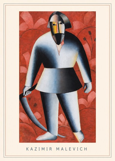 Kazimir Malevich Peasant with Scythe No3 - Juliste