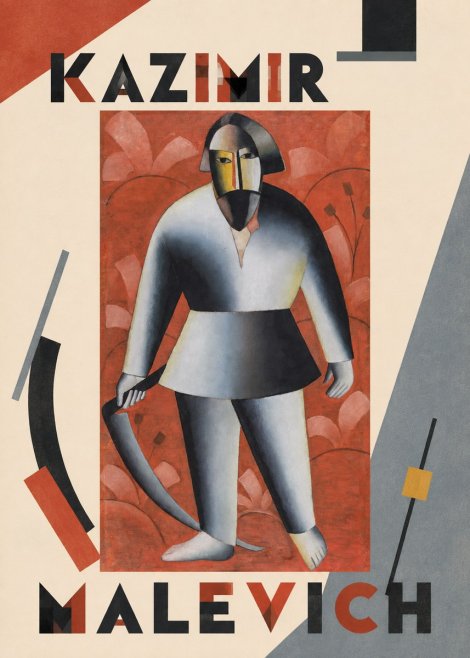 Kazimir Malevich Peasant with Scythe No6 - Juliste
