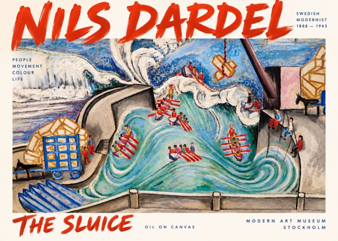 Nils Dardel The Sluice No2 - Juliste