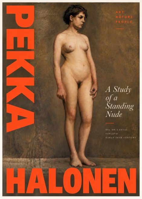 Pekka Halonen A Study of a Standing Nude No3 - Juliste