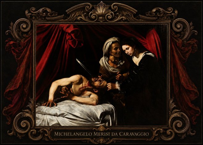 Michelangelo Merisi da Caravaggio Judith Beheading Holofernes III No5 - Juliste