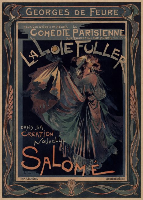 Georges de Feure La Loïe Fuller - Salomé III No1 - Juliste