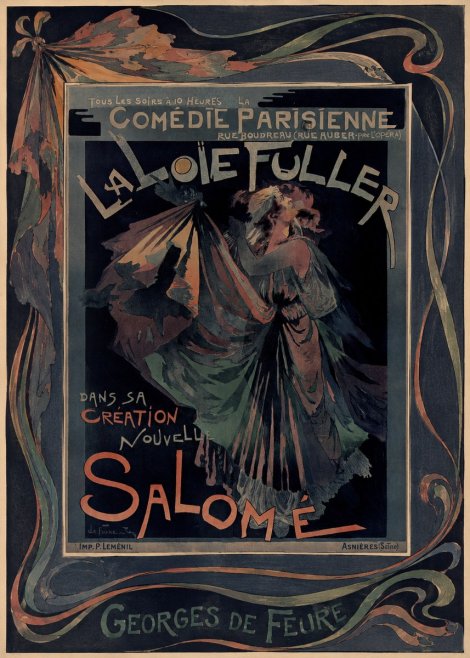 Georges de Feure La Loïe Fuller - Salomé III No2 - Juliste