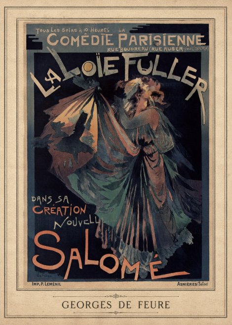 Georges de Feure La Loïe Fuller - Salomé III No3 - Juliste
